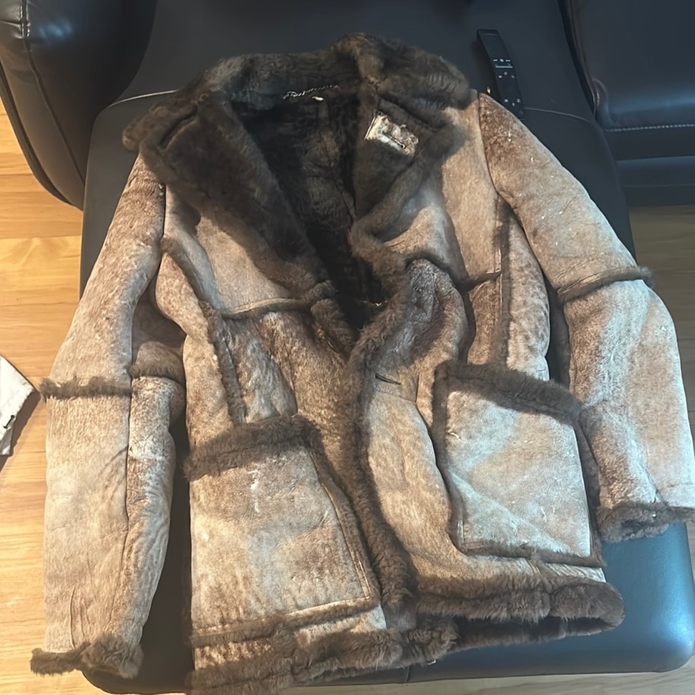 Maison Martin Margiela Brown deer skin Fur Jacket